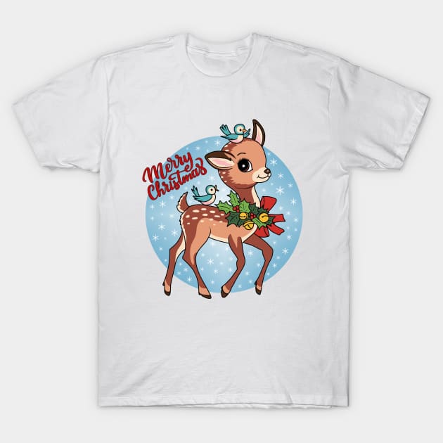 Little Reindeer T-Shirt by valentinahramov